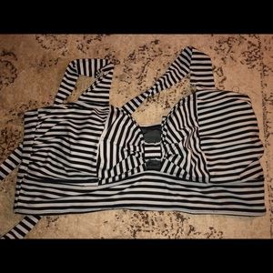 Torrid striped bikini top